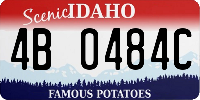 ID license plate 4B0484C
