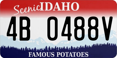ID license plate 4B0488V