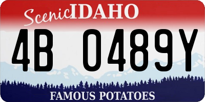 ID license plate 4B0489Y