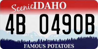 ID license plate 4B0490B