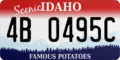 ID license plate 4B0495C
