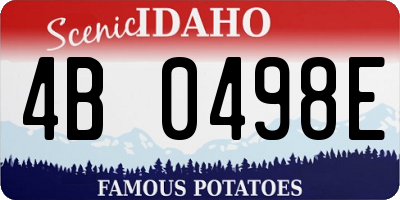 ID license plate 4B0498E