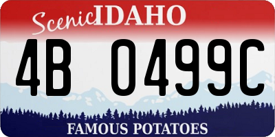 ID license plate 4B0499C