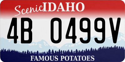 ID license plate 4B0499V