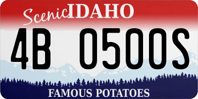 ID license plate 4B0500S