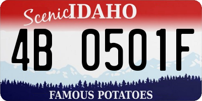 ID license plate 4B0501F