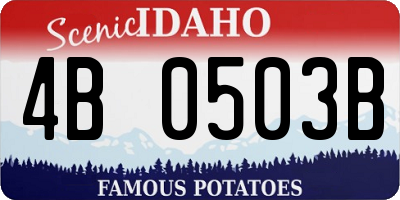 ID license plate 4B0503B