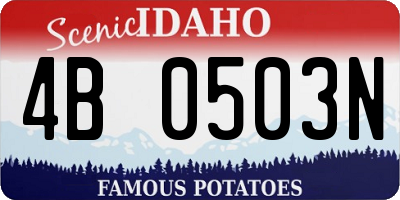 ID license plate 4B0503N