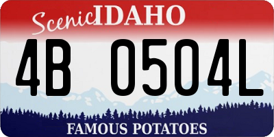 ID license plate 4B0504L