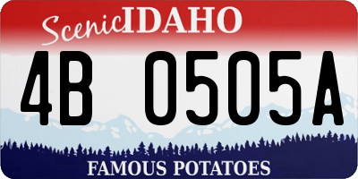 ID license plate 4B0505A