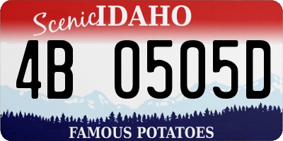 ID license plate 4B0505D