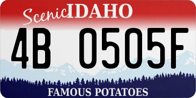 ID license plate 4B0505F