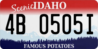 ID license plate 4B0505I