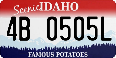 ID license plate 4B0505L