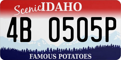 ID license plate 4B0505P