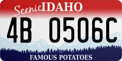 ID license plate 4B0506C