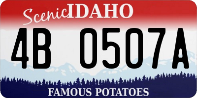 ID license plate 4B0507A