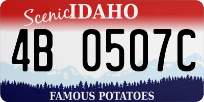 ID license plate 4B0507C