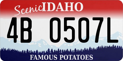 ID license plate 4B0507L