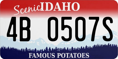 ID license plate 4B0507S