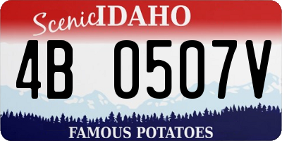 ID license plate 4B0507V