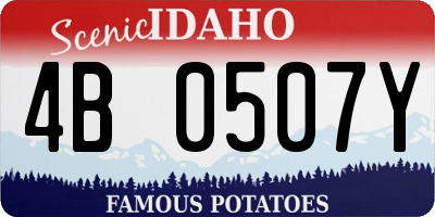 ID license plate 4B0507Y