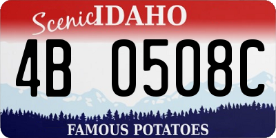 ID license plate 4B0508C