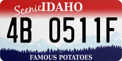 ID license plate 4B0511F