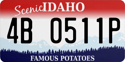 ID license plate 4B0511P