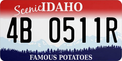 ID license plate 4B0511R