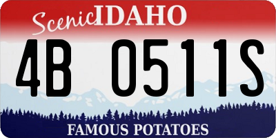 ID license plate 4B0511S