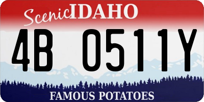 ID license plate 4B0511Y