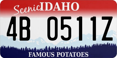 ID license plate 4B0511Z