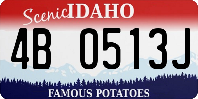 ID license plate 4B0513J