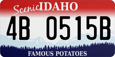 ID license plate 4B0515B