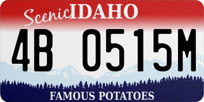 ID license plate 4B0515M