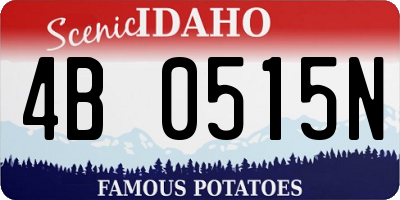 ID license plate 4B0515N