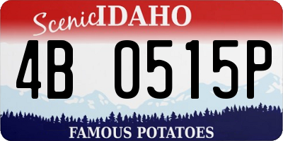 ID license plate 4B0515P