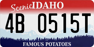 ID license plate 4B0515T