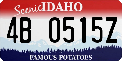 ID license plate 4B0515Z
