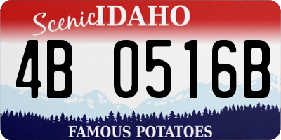 ID license plate 4B0516B