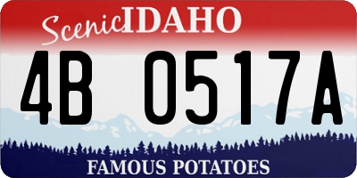 ID license plate 4B0517A