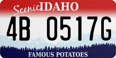 ID license plate 4B0517G