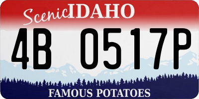 ID license plate 4B0517P