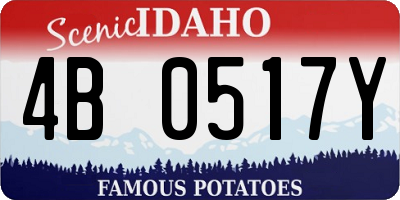 ID license plate 4B0517Y
