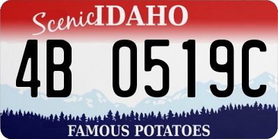 ID license plate 4B0519C