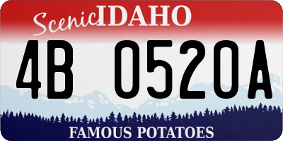 ID license plate 4B0520A