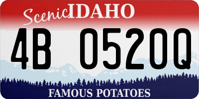 ID license plate 4B0520Q