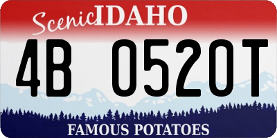 ID license plate 4B0520T