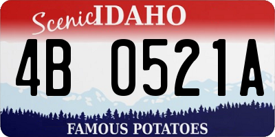 ID license plate 4B0521A